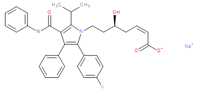 (S,Z)-7-[2-(4-Fluorophenyl)-5-isopropyl-3-phenyl-4-(phenylcarbamoyl)-1H-pyrrol-1-yl]-5-hydroxyhept-2-enoic Acid Sodium Salt