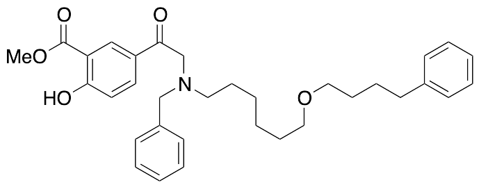 2-Hydroxy-5-[2-[[6-(4-phenylbutoxy)hexyl](phenylmethyl)amino]acetyl]benzoic Acid Methyl Ester