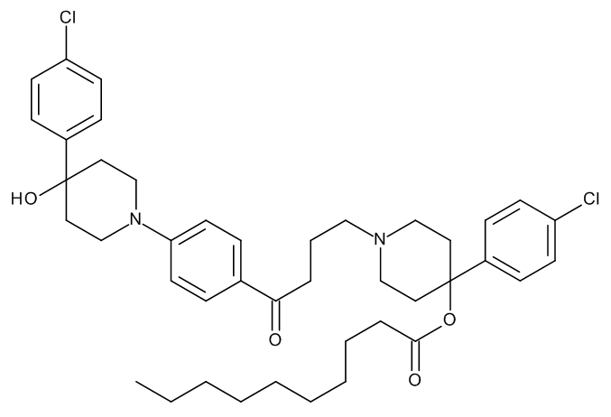 4-[4-(4-Chlorophenyl)-4-hydroxypiperidine]-4-defluorohaloperidol Decanoate