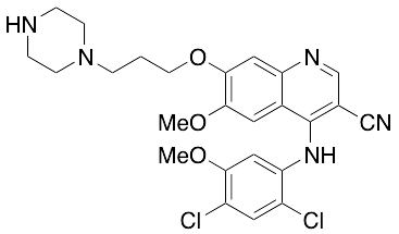 4-[(2,4-Dichloro-5-methoxyphenyl)amino]-6-methoxy-7-[3-(1-piperazinyl)propoxy]-3-quinolinecarbonitrile