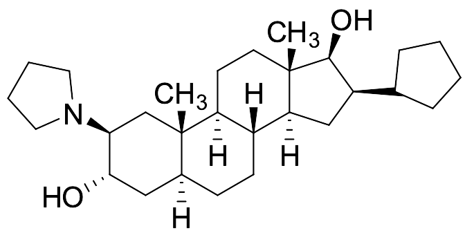 (2S,3S,5S,8R,9S,10S,13S,14S,16R,17S)-16-Cyclopentyl-10,13-dimethyl-2-(pyrrolidin-1-yl)hexadecahydro-1H-cyclopenta[a]phenanthrene-3,17-diol