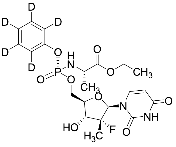 Sofosbuvir (R)-phosphate methyl ester impurity-d5