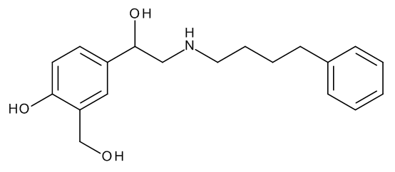 (1RS)-1-[4-Hydroxy-3-(hydroxymethyl)phenyl]-2-[(4-phenylbutyl)amino]ethanol