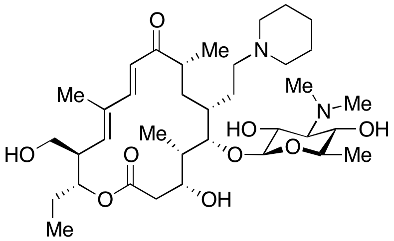 20-Deoxo-5-O-[3,6-dideoxy-3-(dimethylamino)-Beta-D-glucopyranosyl]-20-(1-piperidinyl)tylonolide