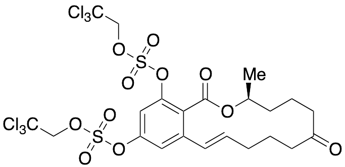 (S,E)-3-Methyl-1,7-dioxo-3,4,5,6,7,8,9,10-octahydro-1H-benzo[c][1]oxacyclotetradecine-14,16-diyl bis(2,2,2-trichloroethyl) bis(Sulfate)