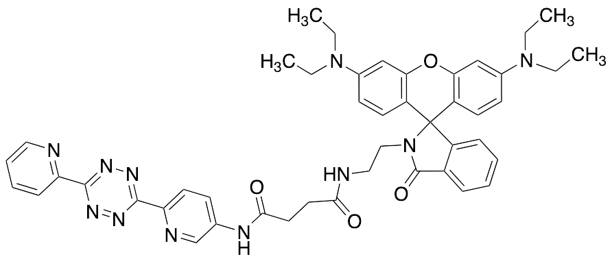 N1-[2-[3',6'-bis(diethylamino)-3-oxospiro[1H-isoindole-1,9'-[9H]xanthene]-2(2H)-yl]ethyl]-N4-[6-[6-(2-pyridinyl)-1,2,4,5-tetrazin-3-yl]-3-pyridinyl]-Butanediamide