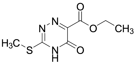 Ethyl 2,5-dihydro-3-(methylthio)-5-oxo-1,2,4-triazine-6-carboxylate