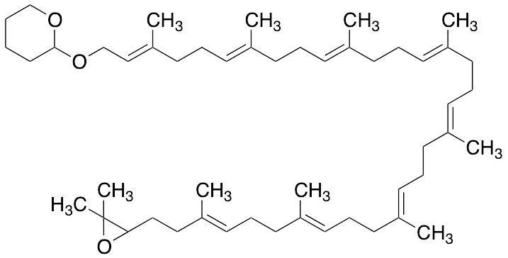 2-(((2E,6E,10E,14E,18E,22E,26E,30E)-33-(3,3-Dimethyloxiran-2-yl)-3,7,11,15,19,23,27,31-octamethyltritriaconta-2,6,10,14,18,22,26,30-octaen-1-yl)oxy)tetrahydro-2H-pyran