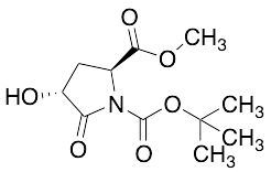 (2S,4R)-4-Hydroxy-5-oxo-1,2-pyrrolidinedicarboxylic Acid 1-(1,1-Dimethylethyl) 2-Methyl Ester