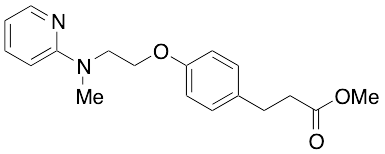 4-[2-(Methyl-2-pyridinylamino)ethoxy]benzenepropanoic Acid Methyl Ester