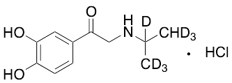 1-(3,4-Dihydroxyphenyl)-2-[(1-methylethyl)amino]-ethanone-d7 Hydrochloride
