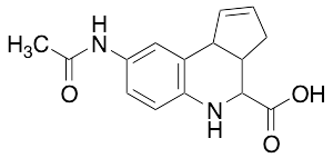 8-Acetylamino-3a,4,5,9b-tetrahydro-3H-cyclopenta-[c]quinoline-4-carboxylic Acid
