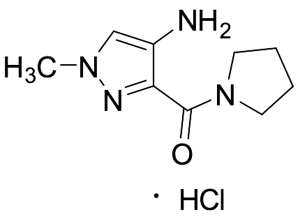 1-Methyl-3-(pyrrolidine-1-carbonyl)-1H-pyrazol-4-amine Hydrochloride