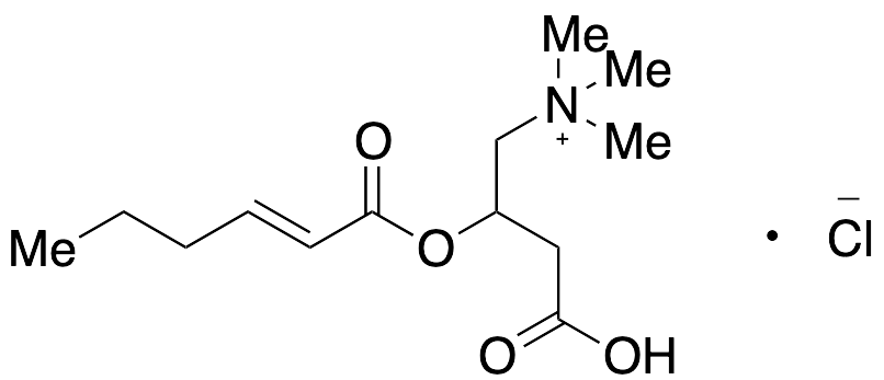 3-Carboxy-N,N,N-trimethyl-2-[(1-oxo-2-hexen-1-yl)oxy]-1-propanaminium Chloride Salt