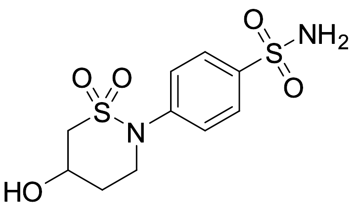 4-(5-Hydroxy-1,1-dioxido-1,2-thiazinan-2-yl)benzenesulfonamide