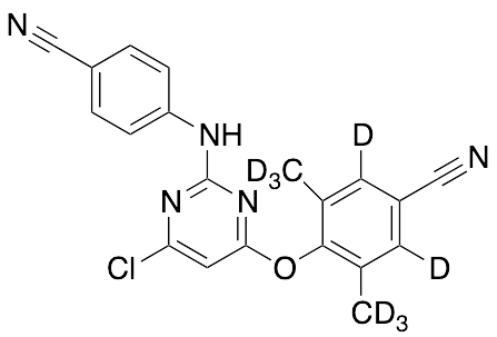4-[[6-Chloro-2-[(4-cyanophenyl)amino]-4-pyrimidinyl]oxy]-3,5-dimethylbenzonitrile-d8