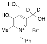 1-Benzyl-3-hydroxy-4,5-bis(hydroxymethyl)-2-methylpyridin-1-ium-d2 Bromide