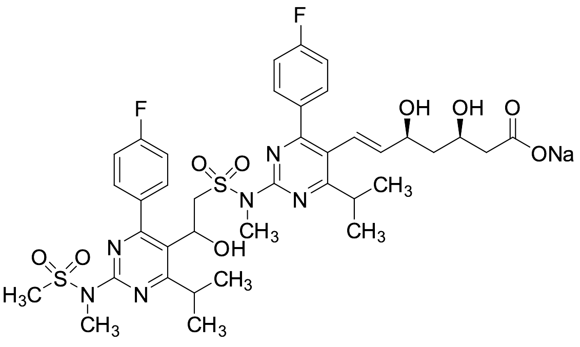 S-Demethyl S-[4-(4-Fluorophenyl)-6-isopropyl-2-(N-methylmethylsulfonamido)pyrimidin-5-hydroxyethyl Rosuvastatin Sodium Salt