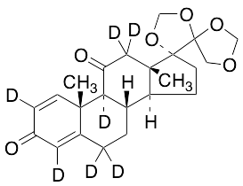 17,20:20,21-Bis(methylenedioxy)pregna-1,4-diene-3,11-dione-D7(Mixture of Diastereomers)