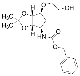 Benzyl ((3aS,4R,6S,6aR)-6-(2-Hydroxyethoxy)-2,2-dimethyltetrahydro-3aH-cyclopenta[d][1,3]dioxol-4-yl)carbamate