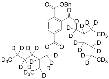2,4-Bis(2-ethylhexyl) Benzene-1,2,4-tricarboxylic Acid 1-Benzyl Ester-d34
