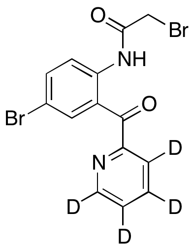 2-Bromo-N-[4-bromo-2-(2-pyridinylcarbonyl)phenyl]-acetamide-d4