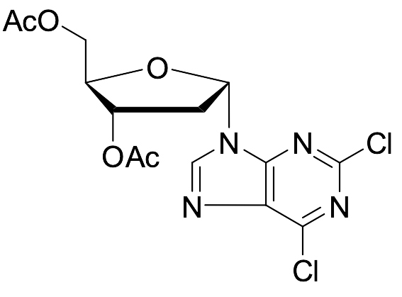 2,6-Dichloro-9-(3,5-di-O-acetyl-2-deoxy-alpha-D-erythro-pentofuranosyl)-9H-purine