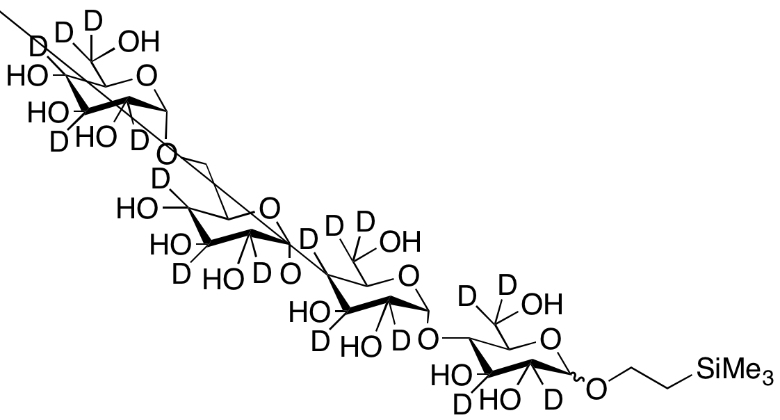 6-(2-(Trimethylsilyl)ethoxy 6-alpha-D-Glucopyranosyl Maltotriose Deuterated