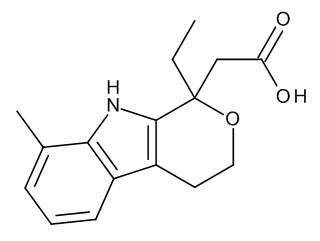 2-[(1RS)-1-Ethyl-8-methyl-1,3,4,9-tetrahydropyrano[3,4-b]indol-1-yl]acetic Acid (8-Methyl Etodolac)