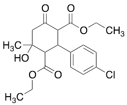 2-(4-Chlorophenyl)-4-hydroxy-4-methyl-6-oxo-1,3-Cyclohexanedicarboxylic Acid Diethyl Ester