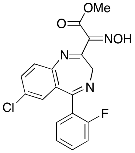 7-Chloro-5-(2-fluorophenyl)-a-(hydroxyimino)-3H-1,4-benzodiazepine-2-acetic Acid Methyl Ester