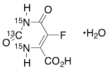 5-Fluoroorotic Acid Monohydrate-13C15N2