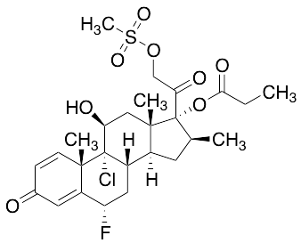 9alpha-Chloro-9-desfluoro (2-((Methylsulfonyl)oxy)-halobetasol 17-Propionate