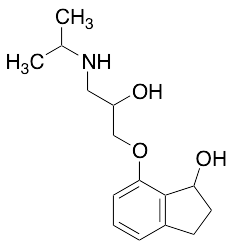 7-(2-Hydroxy-3-(isopropylamino)propoxy)-2,3-dihydro-1H-inden-1-ol