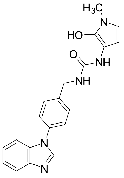 1-(4-(1H-Benzo[d]imidazol-1-yl)benzyl)-3-(2-hydroxy-1-methyl-1H-pyrrol-3-yl)urea