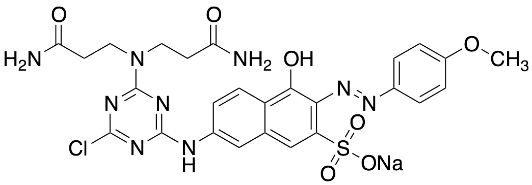 7-[[4-[Bis(3-Amino-3-oxopropyl)amino]-6-chloro-1,3,5-triazin-2-yl]amino]-4-hydroxy-3-[(4-methoxyphen