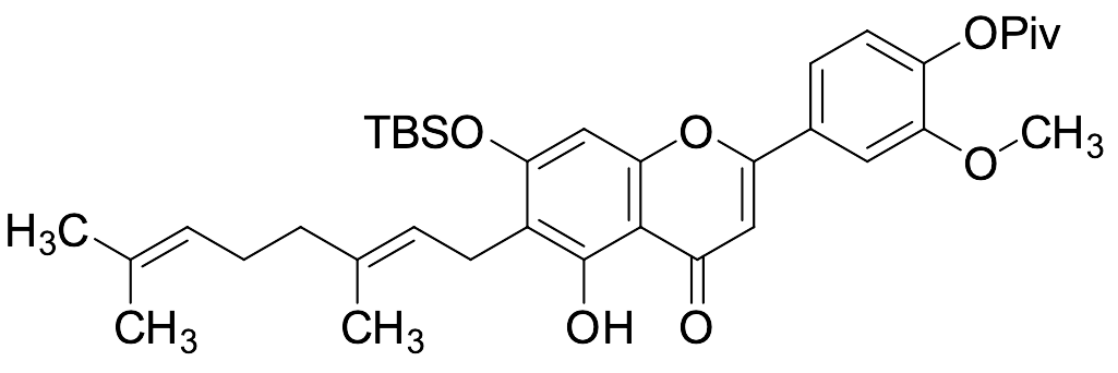 7-(tert-Butyldimethylsilyl)oxy Cannflavin A Pivalate