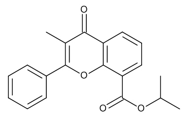 1-Methylethyl 3-Methyl-4-oxo-2-phenyl-4H-1-benzopyran-8-carboxylate (3-Methylflavone-8-carboxylic Acid Isopropyl Ester)