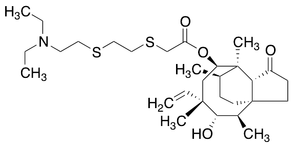 (3aR,4R,5R,7S,8S,9R,9aS,12R)-8-Hydroxy-4,7,9,12-tetramethyl-3-oxo-7-vinyldecahydro-4,9a-propanocyclopenta[8]annulen-5-yl 2-((2-((2-(Diethylamino)ethyl)thio)ethyl)thio)acetate