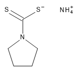 Pyrrolidine-N-dithiocarbamic acid ammonium