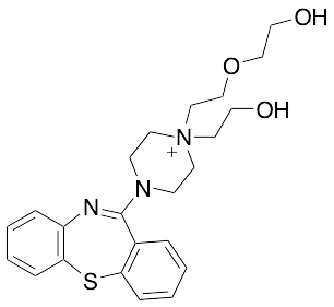 4-(Dibenzo[b,f][1,4]thiazepin-11-yl)-1-(2-(2-hydroxyethoxy)ethyl)-1-(2-hydroxyethyl)piperazin-1-ium
