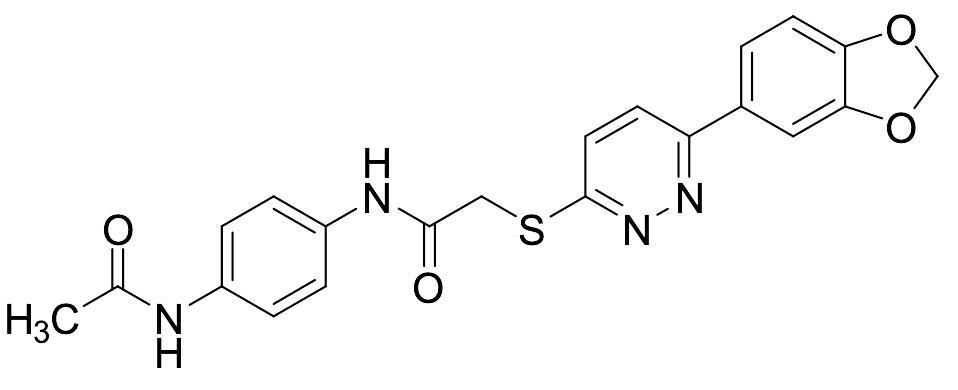 N-[4-(Acetylamino)phenyl]-2-[[6-(1,3-benzodioxol-5-yl)-3-pyridazinyl]thio]acetamide