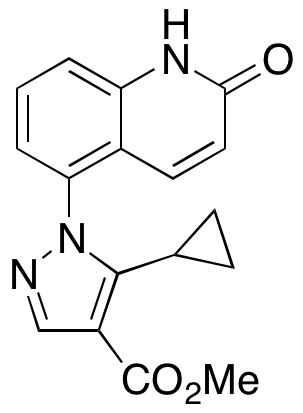 5-Cyclopropyl-1-(1,2-dihydro-2-oxo-5-quinolinyl)-1H-pyrazole-4-carboxylic Acid Methyl Ester