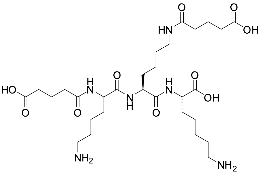 (2S)-7-Amino-2-((2S)-2-(6-amino-2-(4-carboxybutanamido)hexanamido)-6-(4-carboxybutanamido)hexanamido)heptanoic Acid