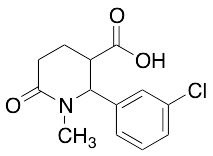 2-(3-chlorophenyl)-1-methyl-6-oxopiperidine-3-carboxylic acid