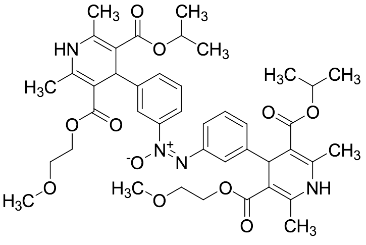 (E)-1,2-Bis(3-(3-(isopropoxycarbonyl)-5-((2-methoxyethoxy)carbonyl)-2,6-dimethyl-1,4-dihydropyridin-4-yl)phenyl)diazene 1-oxide