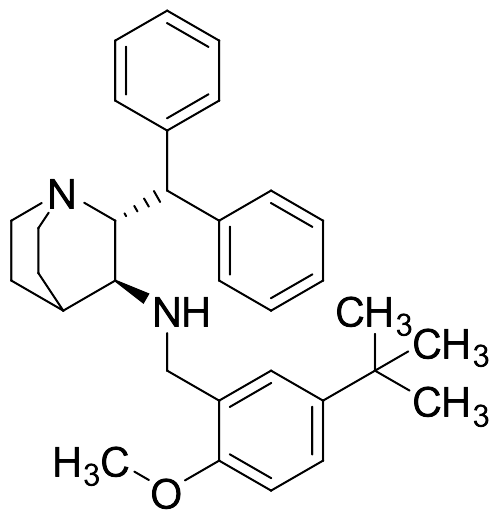 (2R,3S)-2-Benzhydryl-N-[(5-tert-butyl-2-methoxyphenyl)methyl]quinuclidin-3-amine