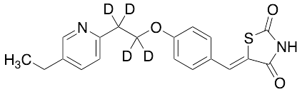 5-[[4-[2-(5-Ethyl-2-pyridinyl)ethoxy-d4]phenyl]methylene]-2,4-thiazolidinedione