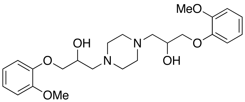 a,a'-Bis[(2-Methoxyphenoxy)methyl]-1,4-piperazinediethanol