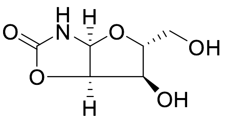 (3aS,5R,6R,6aR)-Tetrahydro-6-hydroxy-5-(hydroxymethyl)furo[2,3-d]oxazol-2(3H)-one
